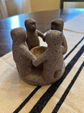 Circle of Friends Four Candle Holder PENCO Vintage Decorative Art Pottery